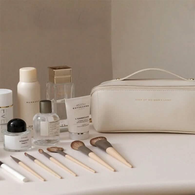 Women Makeup Organizer Toiletry Leather Bag-Women Makeup Organizer Toiletry Leather Bag