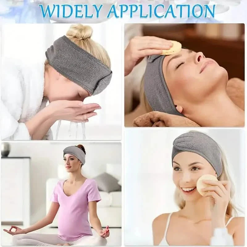 Women's Adjustable Hairband with Soft Non-Slip Headscarf Makeup Headwear-Women's Adjustable Hairband with Soft Non-Slip Headscarf Makeup Headwear