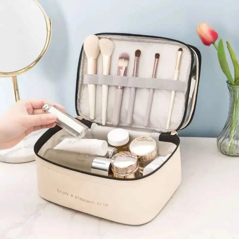 Women's Double Layer Makeup Bag-Women's Double Layer Makeup Bag