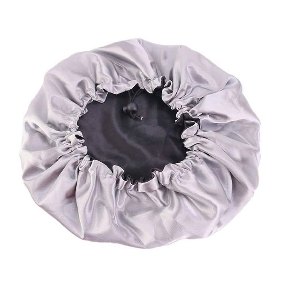 Women's Double Layer Reversible Silky Satin Headscarf Sleeping Bonnet Hat Headband-Women's Double Layer Reversible Silky Satin Headscarf Sleeping Bonnet Hat Headband