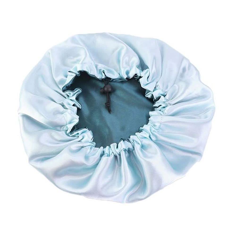 Women's Double Layer Reversible Silky Satin Headscarf Sleeping Bonnet Hat Headband-Women's Double Layer Reversible Silky Satin Headscarf Sleeping Bonnet Hat Headband