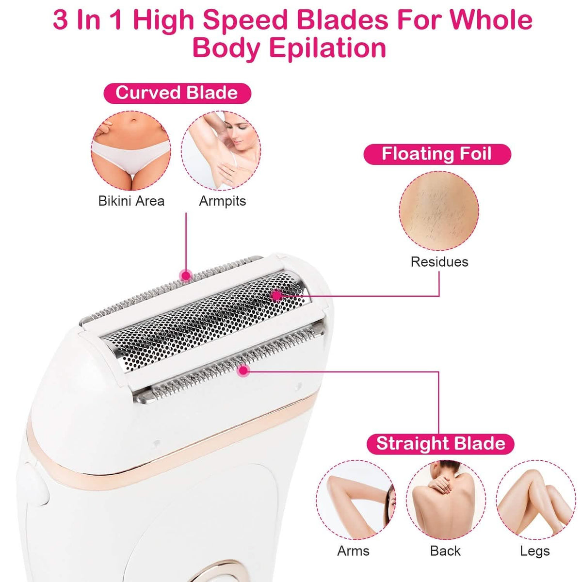 Women's Shaver Electric Hair Remover-Women's Shaver Electric Hair Remover