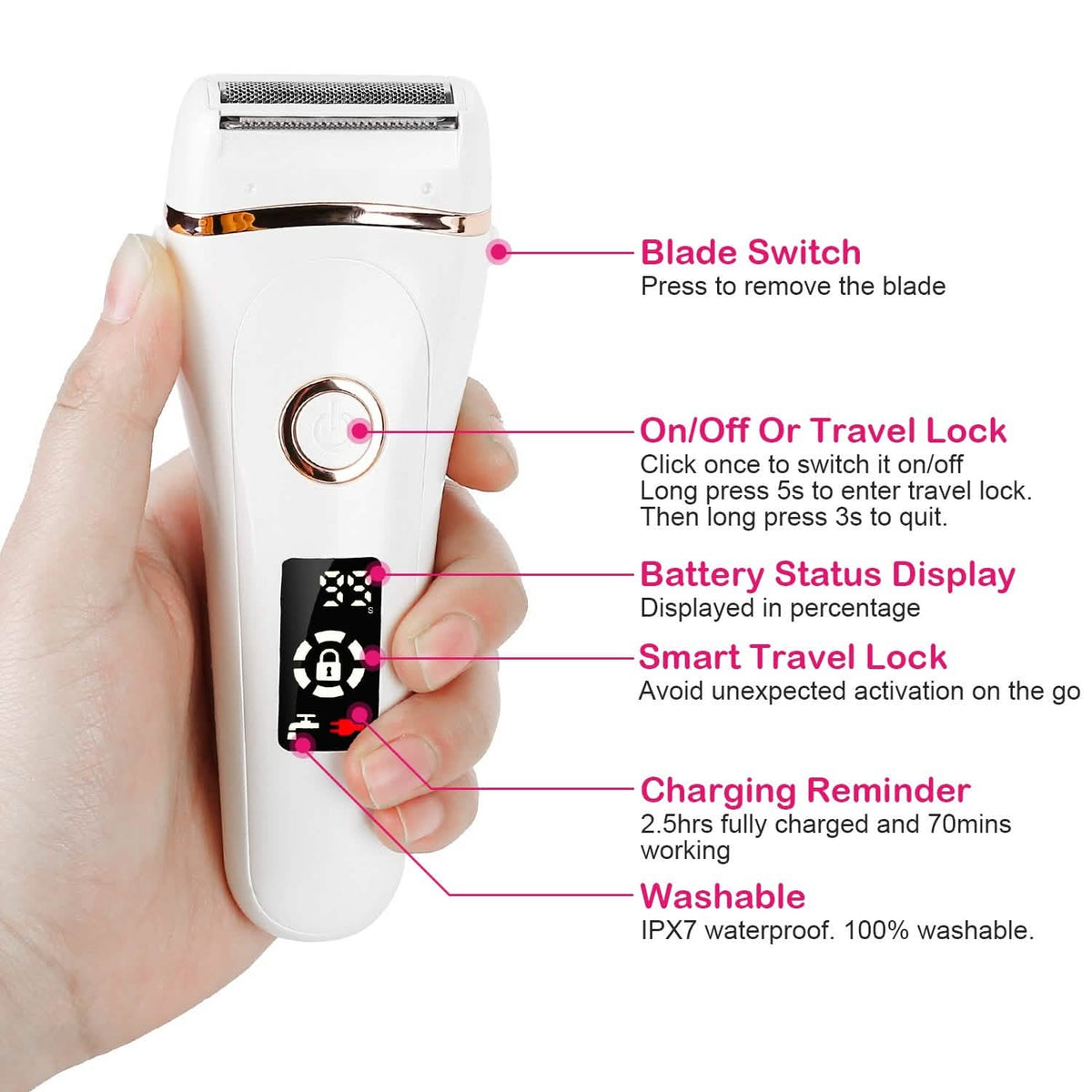 Women's Shaver Electric Hair Remover-Women's Shaver Electric Hair Remover