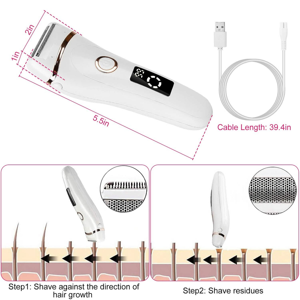 Women's Shaver Electric Hair Remover-Women's Shaver Electric Hair Remover