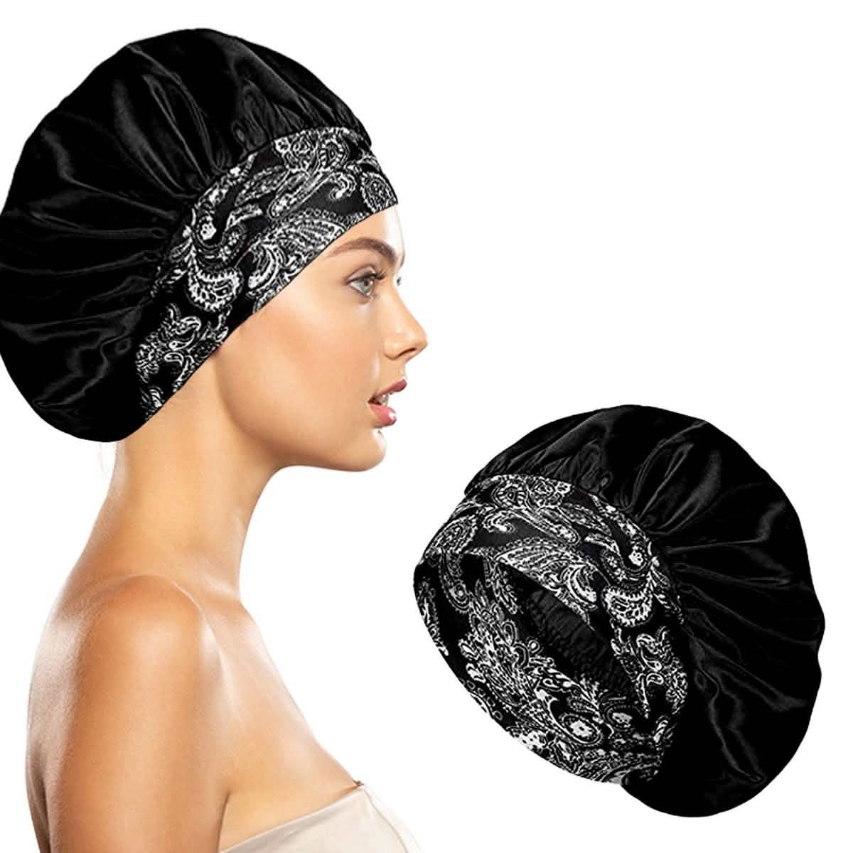 Women's Silky Satin Head Scarf Hair Wrap Cap Hat Headband Sleeping Bonnet-Women's Silky Satin Head Scarf Hair Wrap Cap Hat Headband Sleeping Bonnet