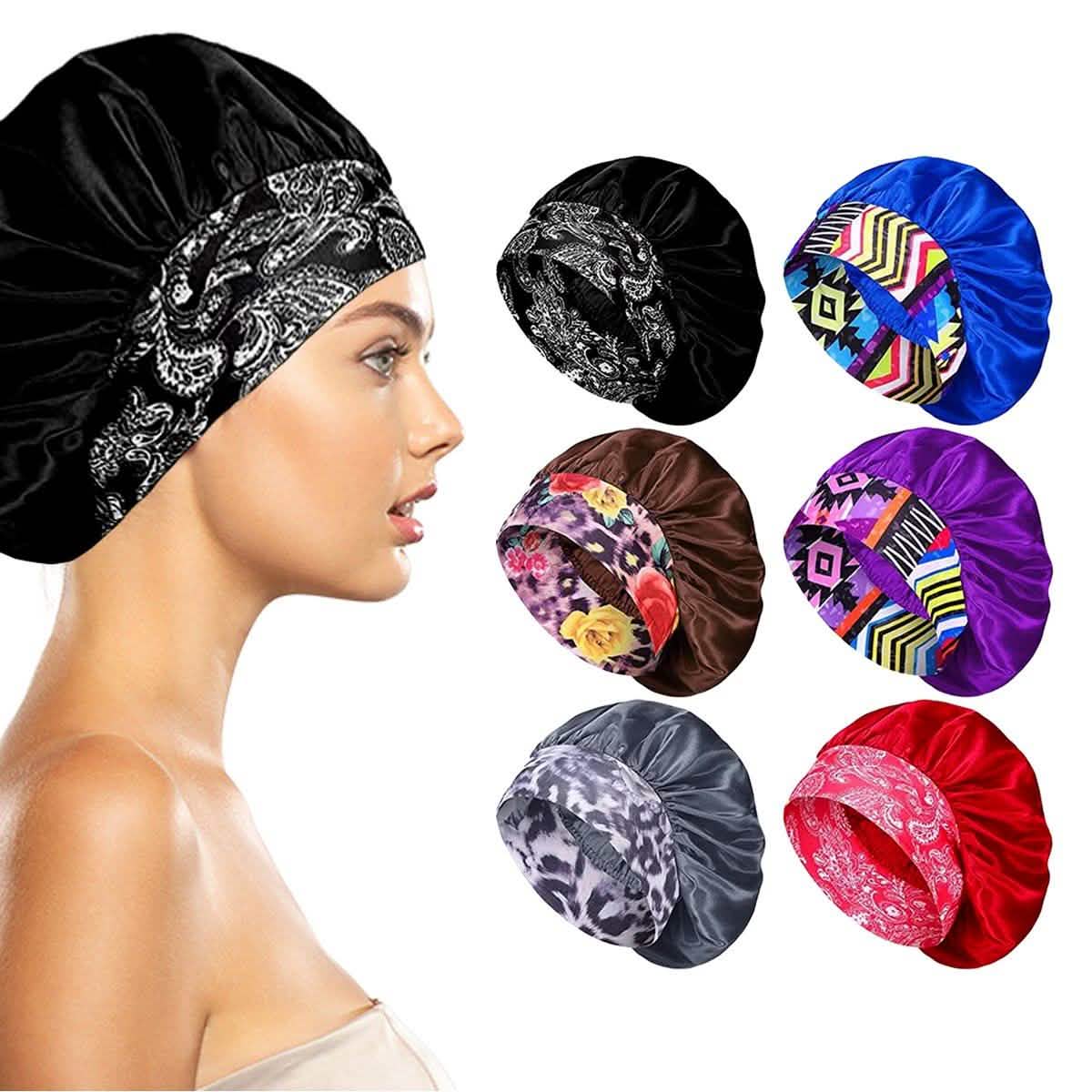 Women's Silky Satin Head Scarf Hair Wrap Cap Hat Headband Sleeping Bonnet-Women's Silky Satin Head Scarf Hair Wrap Cap Hat Headband Sleeping Bonnet