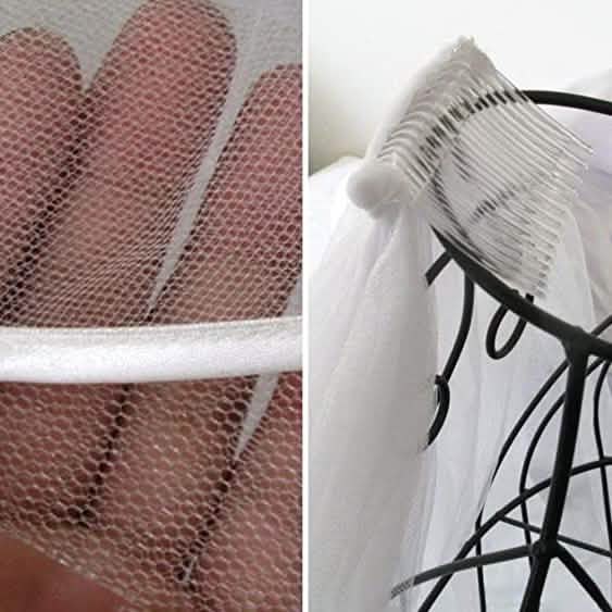 Women's Simple Bridal Veil with Comb-Women's Simple Bridal Veil with Comb