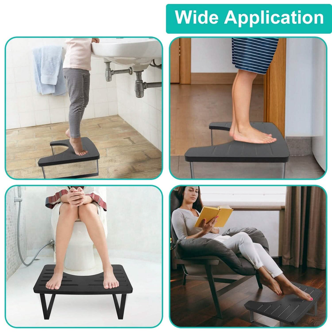 Wooden Metal Stool Height Bathroom Toilet Stool-Wooden Metal Stool Height Bathroom Toilet Stool