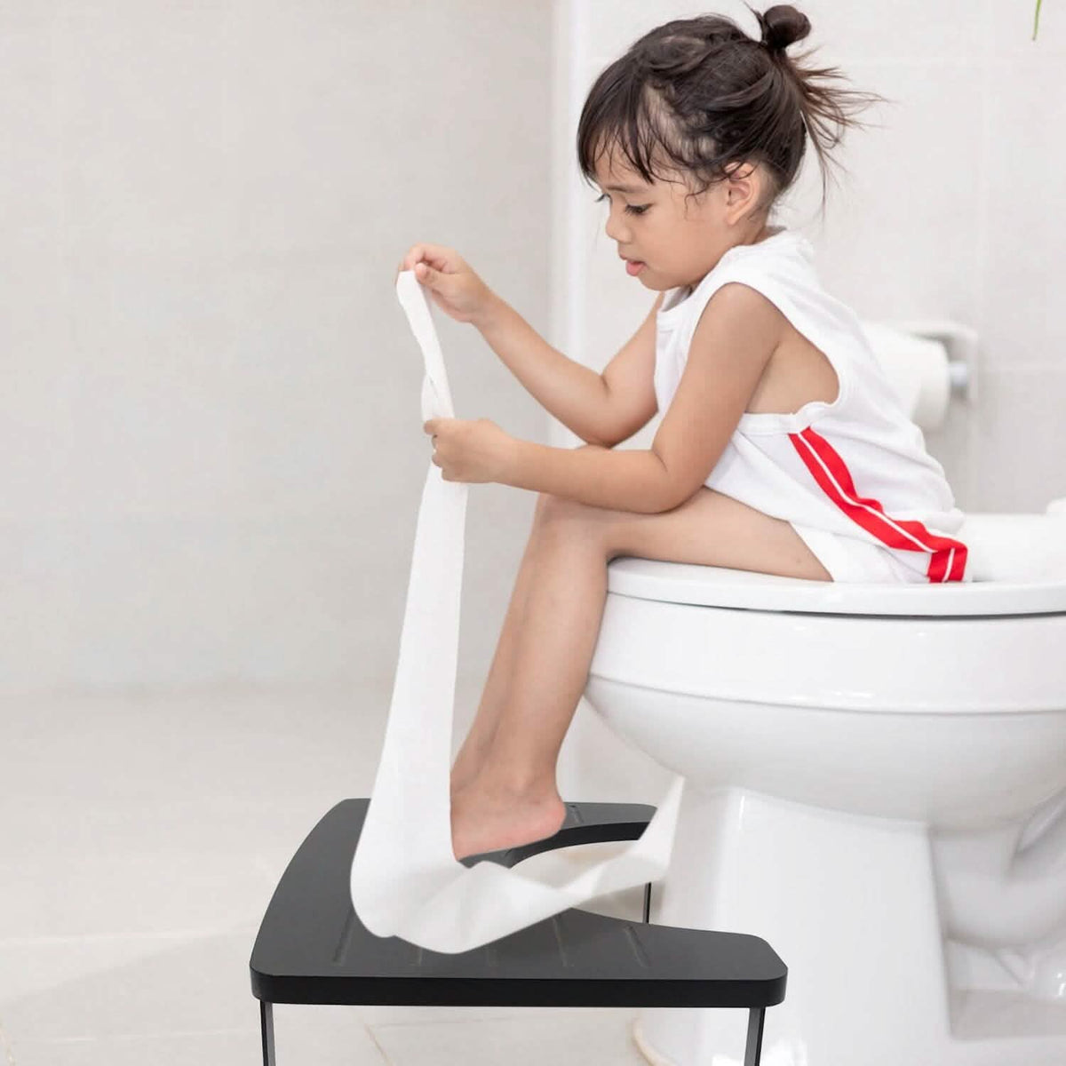 Wooden Metal Stool Height Bathroom Toilet Stool-Wooden Metal Stool Height Bathroom Toilet Stool