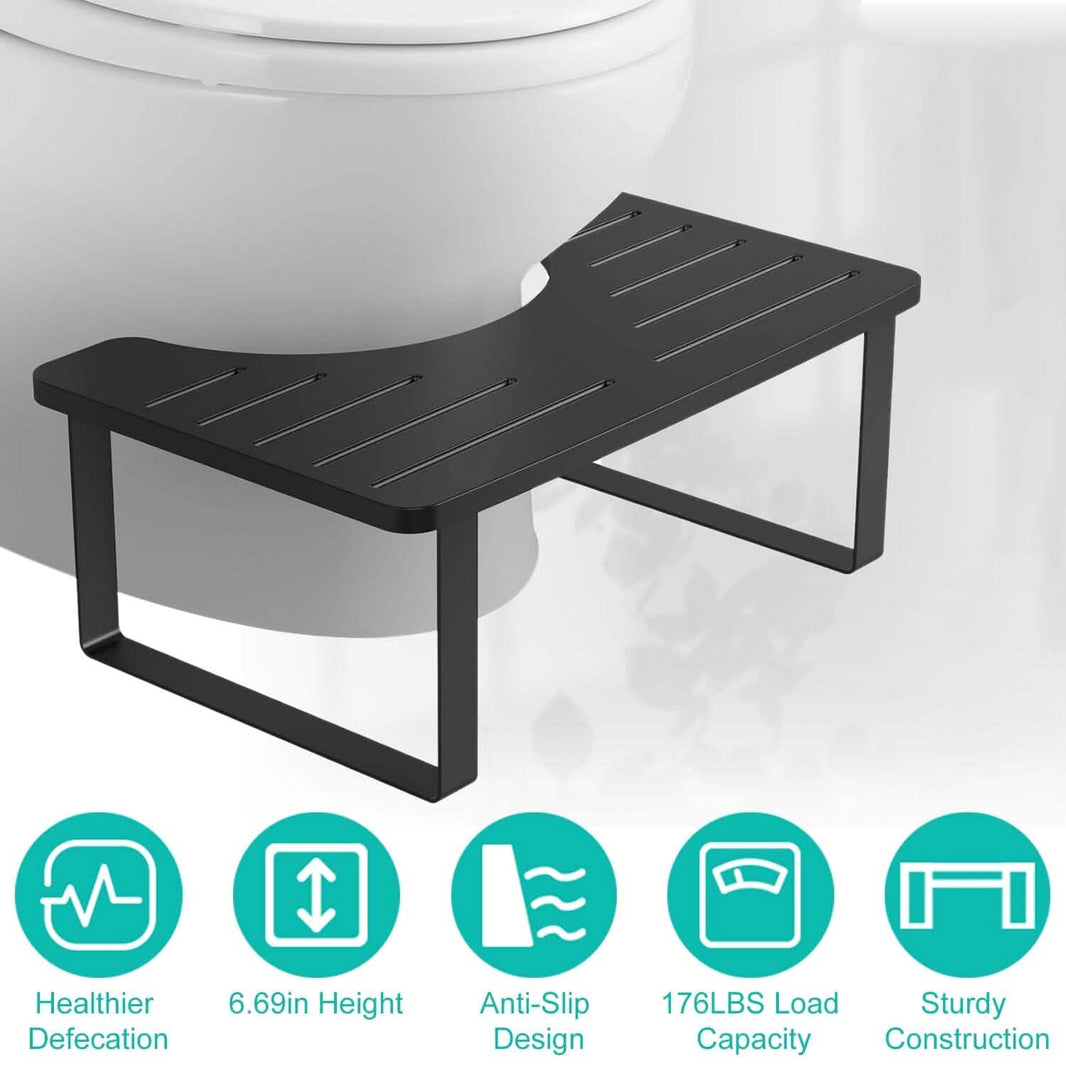 Wooden Metal Stool Height Bathroom Toilet Stool-Wooden Metal Stool Height Bathroom Toilet Stool