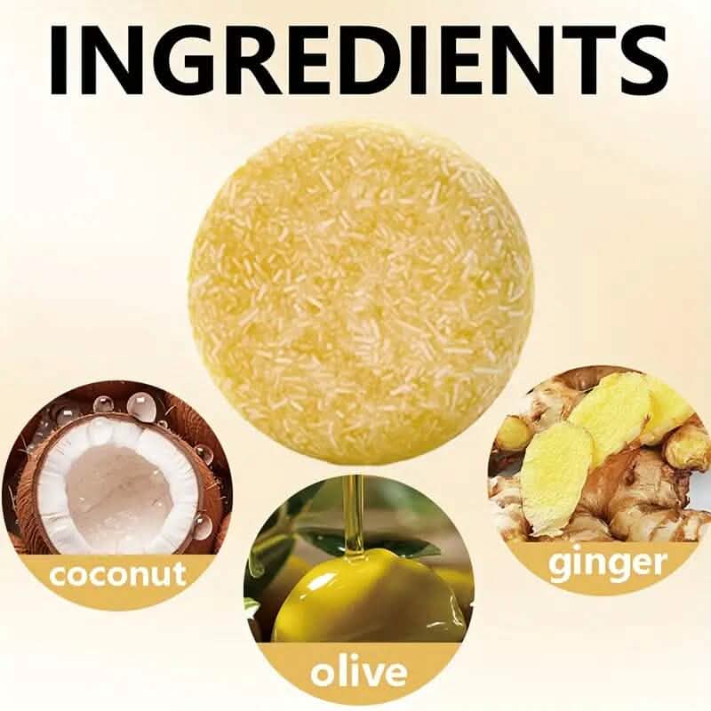Xioimy Ginger Shampoo Bar 2.116oz-Xioimy Ginger Shampoo Bar 2.116oz