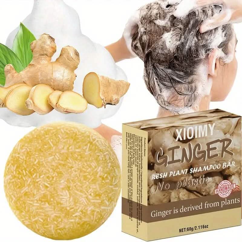 Xioimy Ginger Shampoo Bar 2.116oz-Xioimy Ginger Shampoo Bar 2.116oz