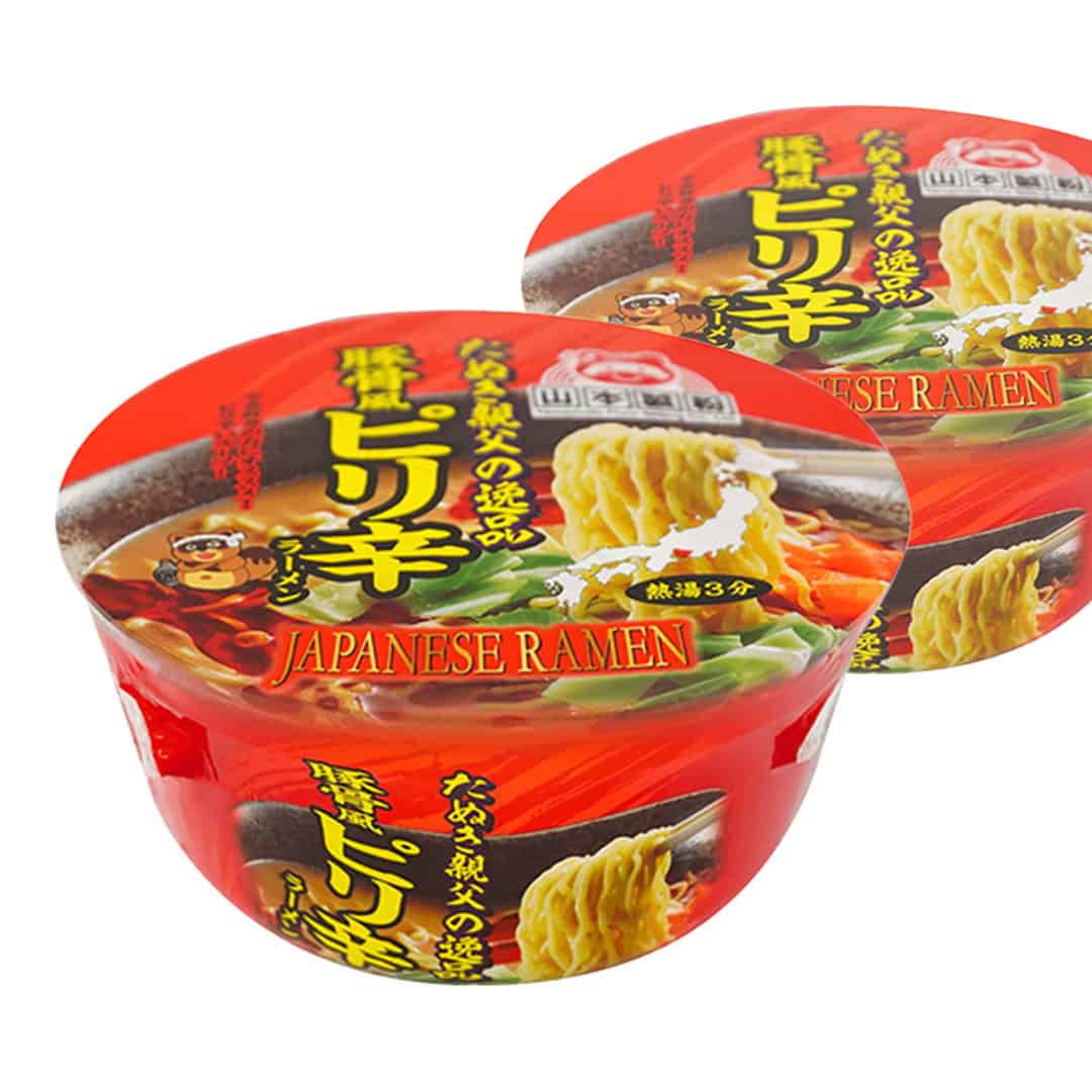 Yamamoto Japan Tonkotsufu Ramen Cup Hot 91 G x 2 Cups-Yamamoto Japan Tonkotsufu Ramen Cup Hot 91 G x 2 Cups