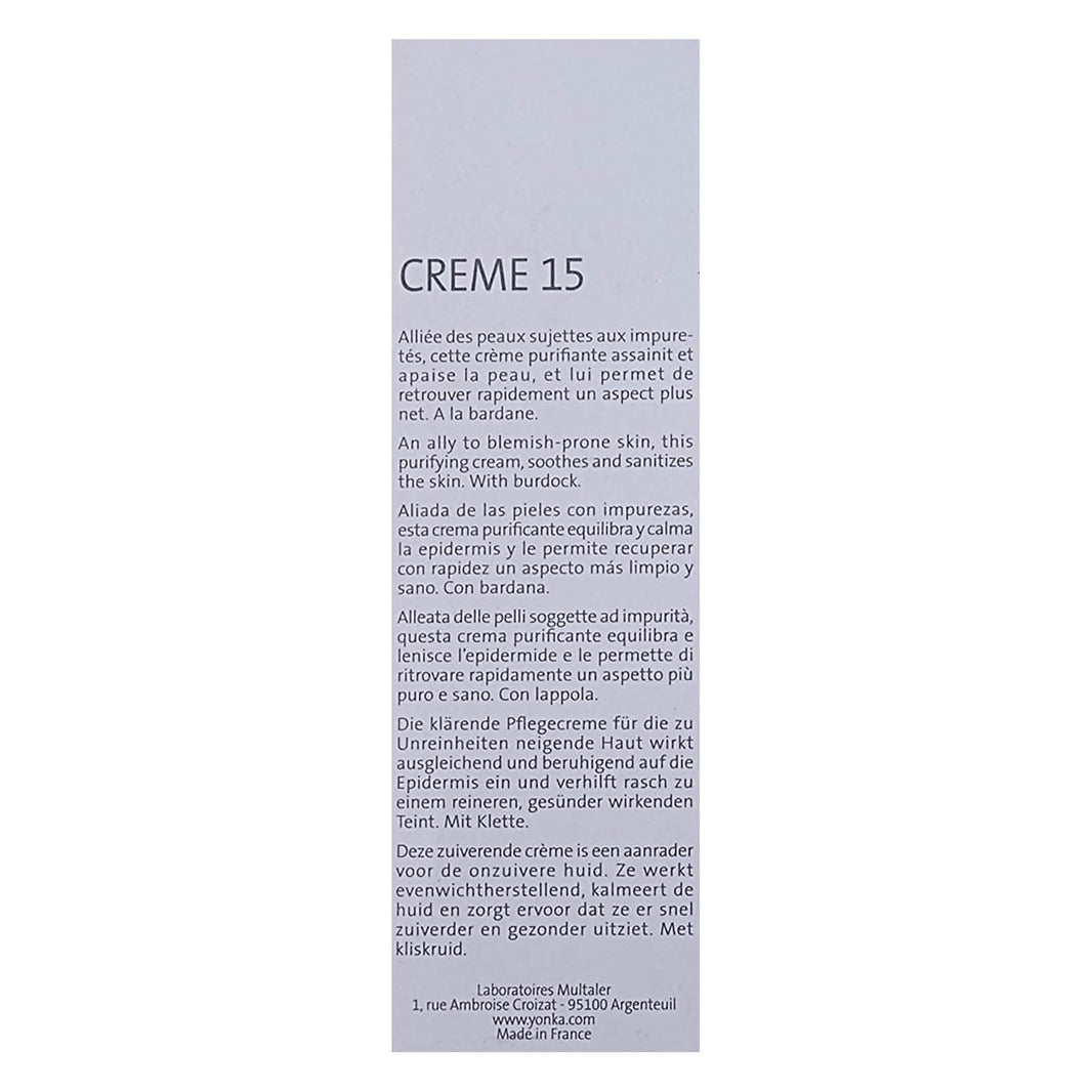Yon-Ka Creme 15 Purifying & Soothing-Yon-Ka Creme 15 Purifying & Soothing