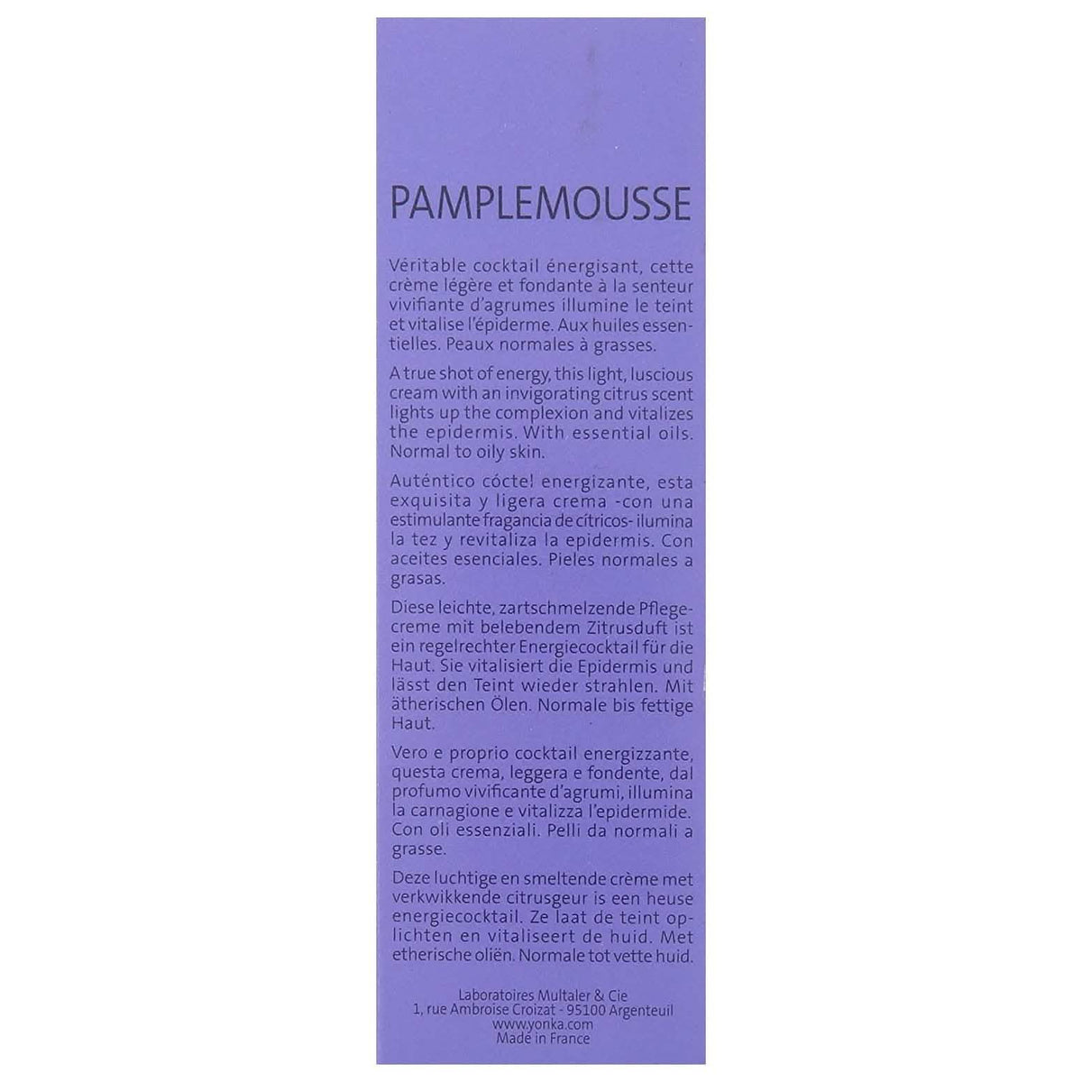 Yon-Ka Paris Pamplemousse Creme PNG for Normal to Oily Skin - 50 ml-Yon-Ka Paris Pamplemousse Creme PNG for Normal to Oily Skin - 50 ml