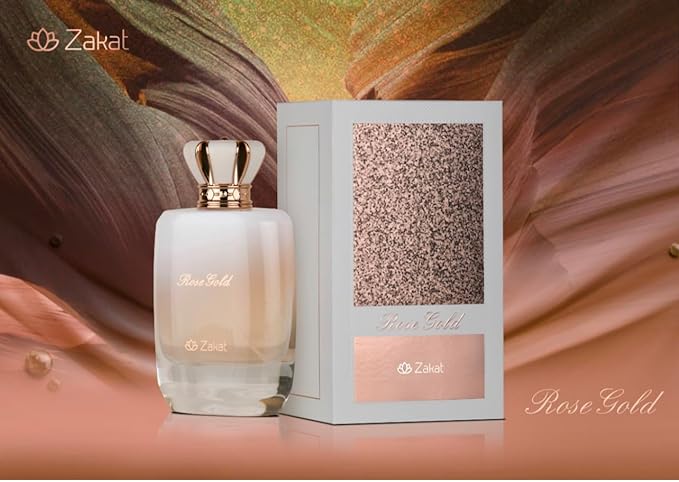 Zakat Rose Gold EDP 100Ml 3.4Oz for Women-Zakat Rose Gold EDP 100Ml 3.4Oz for Women