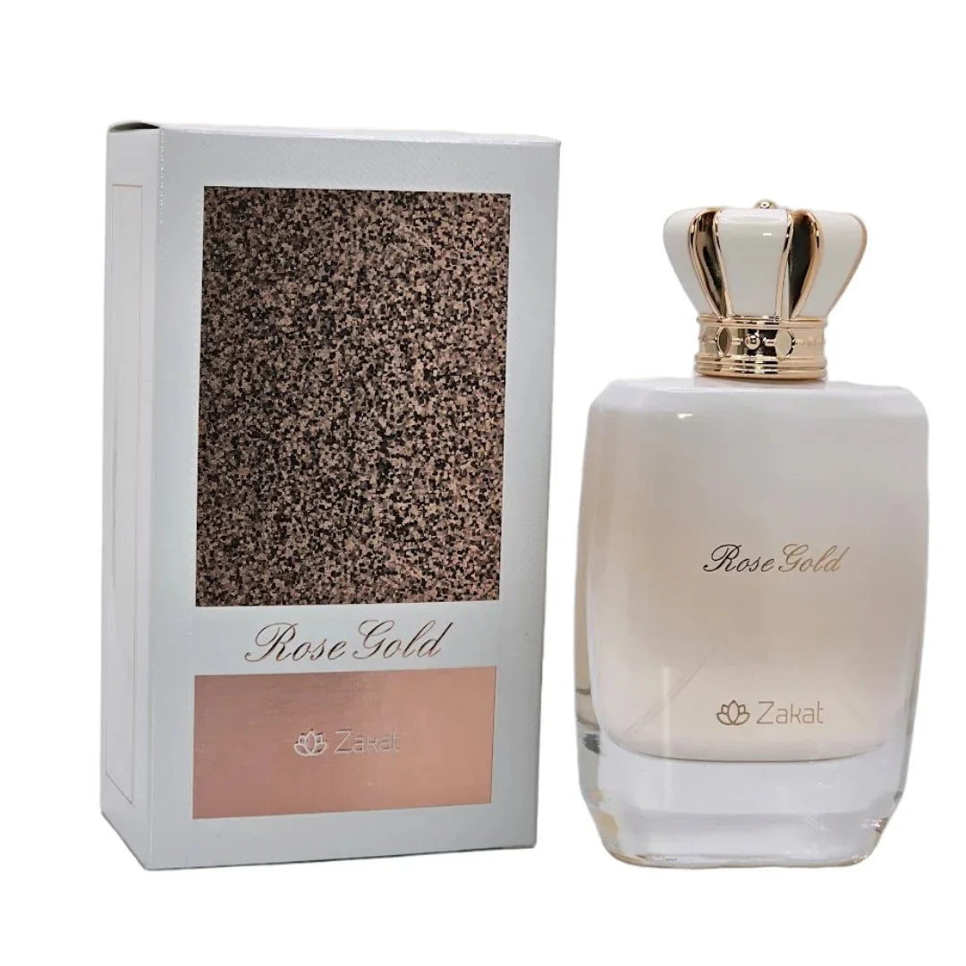 Zakat Rose Gold EDP 100Ml 3.4Oz for Women-Zakat Rose Gold EDP 100Ml 3.4Oz for Women