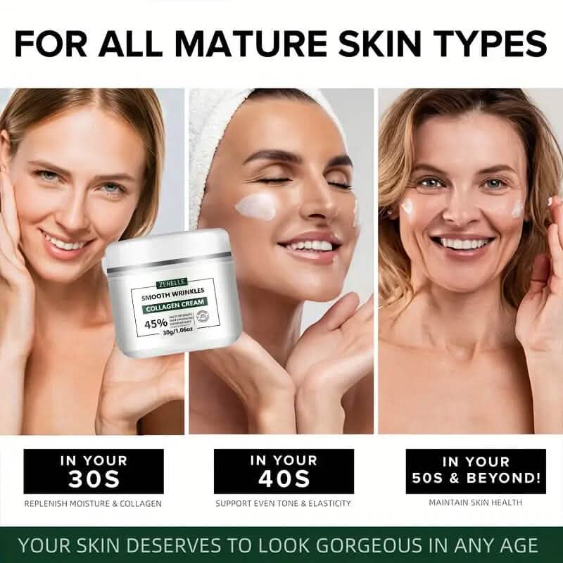 Zerelle Collagen Cream for Smooth Wrinkles 30g-Zerelle Collagen Cream for Smooth Wrinkles 30g