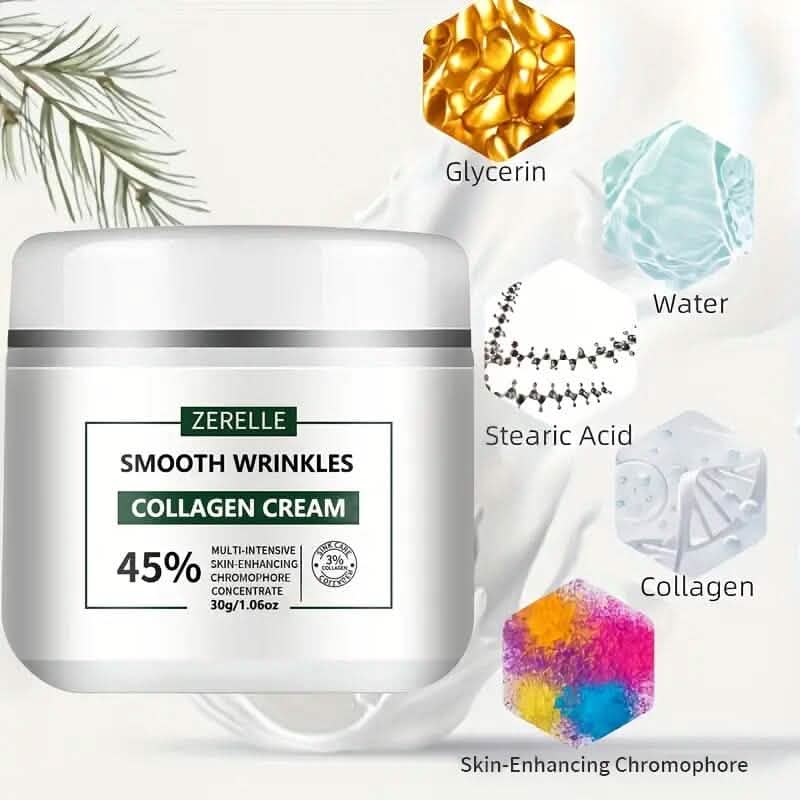 Zerelle Collagen Cream for Smooth Wrinkles 30g-Zerelle Collagen Cream for Smooth Wrinkles 30g